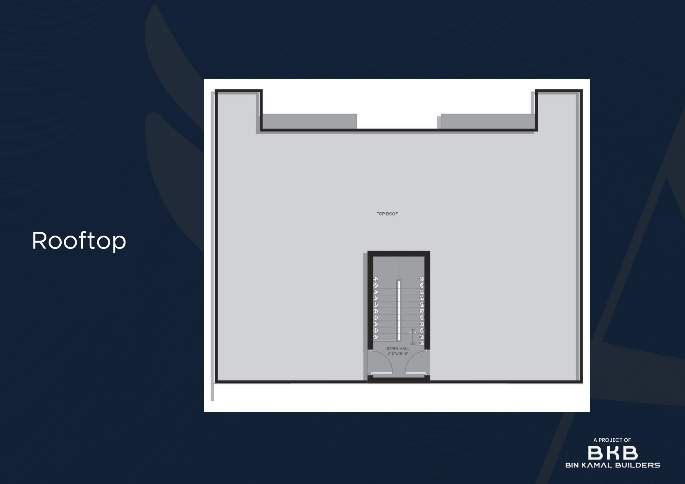 Rooftop plan — Arabian Villa Apartments