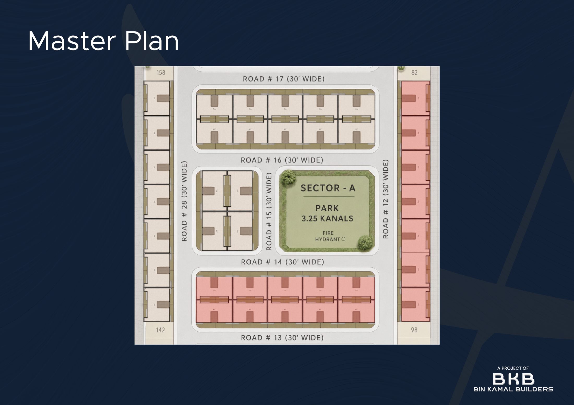Arabian Villa Apartments master plan — Sector A, Blue World City Lahore
