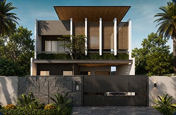 Legends Enclave, 17 Street 2 — duplex residence elevation